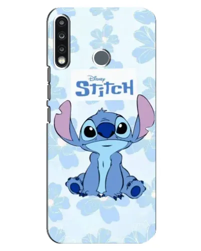 Чехол для TECNO Camon 12 CC7 с картинкой «Stitch среди цветов» Чехол для TECNO Camon 12 CC7 с картинкой «Stitch среди цветов»
