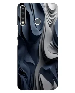 Чохол для TECNO Camon 12 CC7 з картинкою «Об'ємні сині складки» Чохол для TECNO Camon 12 CC7 з картинкою «Об'ємні сині складки»