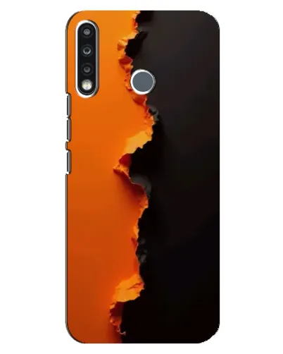 Чехол для TECNO Camon 12 CC7 с картинкой «Оранжевый разлом» Чехол для TECNO Camon 12 CC7 с картинкой «Оранжевый разлом»