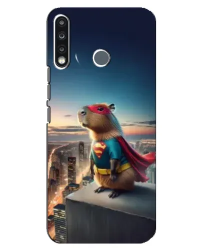 Чехол для TECNO Camon 12 CC7 с картинкой «Капи-мен супергерой»