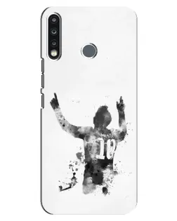 Чохол для TECNO Camon 12 CC7 з картинкою «Чорно-білий силует Мессі» Чохол для TECNO Camon 12 CC7 з картинкою «Чорно-білий силует Мессі»