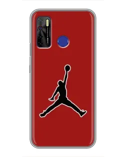 Чехол для TECNO Camon 15 Air с картинкой «Jordan Red Back»