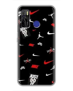 Чехол для TECNO Camon 15 Air с картинкой «Nike Mix Pattern»