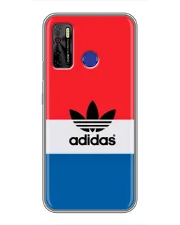 Чехол для TECNO Camon 15 Air с картинкой «Ретро блоки Adidas»