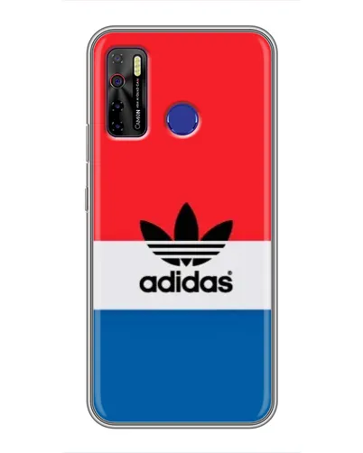 Чехол для TECNO Camon 15 Air с картинкой «Ретро блоки Adidas»
