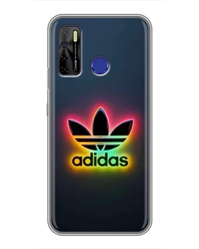 Чехол для TECNO Camon 15 Air с картинкой «Неоновый Adidas»