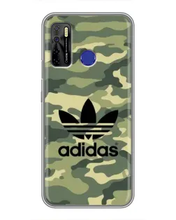 Чехол для TECNO Camon 15 Air с картинкой «Милитари стиль Adidas»