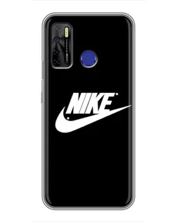 Чехол для TECNO Camon 15 Air с картинкой «Мазки краски Nike»