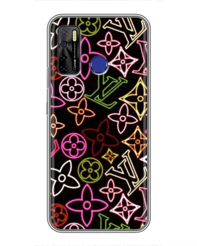Чехол для TECNO Camon 15 Air с картинкой «Неоновый микс Nike» Чехол для TECNO Camon 15 Air с картинкой «Неоновый микс Nike»