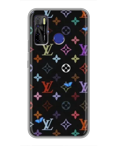 Чехол для TECNO Camon 15 Air с картинкой «Цветная монограмма LV» Чехол для TECNO Camon 15 Air с картинкой «Цветная монограмма LV»