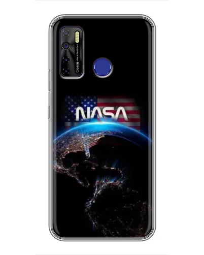 Чохол для TECNO Camon 15 Air з картинкою «Земля з космосу NASA»