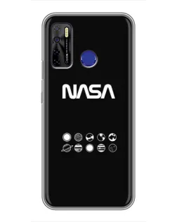 Чохол для TECNO Camon 15 Air з картинкою «NASA — технічний принт»