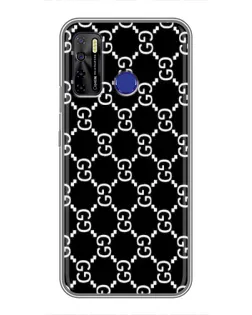 Чехол для TECNO Camon 15 Air с картинкой «Gucci — сетчатый паттерн»