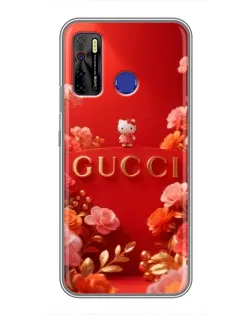 Чехол для TECNO Camon 15 Air с картинкой «Gucci — золотой сад»