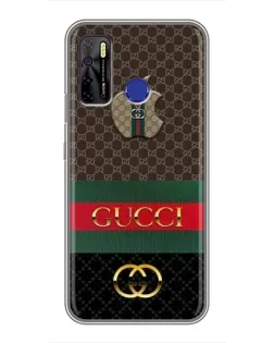 Чехол для TECNO Camon 15 Air с картинкой «Gucci — брендированный десерт»