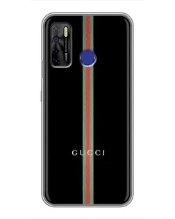 Чехол для TECNO Camon 15 Air с картинкой «Gucci — строгая линия» Чехол для TECNO Camon 15 Air с картинкой «Gucci — строгая линия»