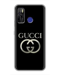 Чехол для TECNO Camon 15 Air с картинкой «Gucci — золото на черном» Чехол для TECNO Camon 15 Air с картинкой «Gucci — золото на черном»
