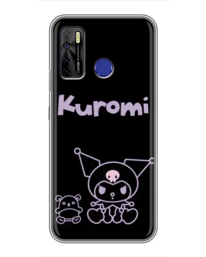 Чехол для TECNO Camon 15 Air с картинкой «Kuromi — черный минимализм» Чехол для TECNO Camon 15 Air с картинкой «Kuromi — черный минимализм»