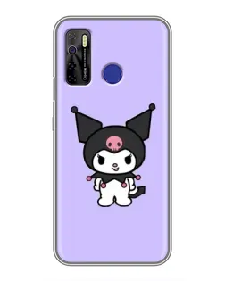 Чехол для TECNO Camon 15 Air с картинкой «Kuromi — нежный фиолетовый»