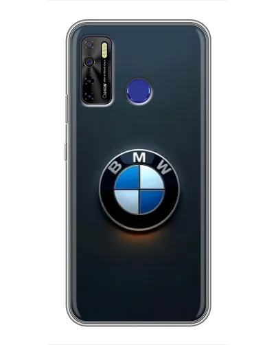 Чехол для TECNO Camon 15 Air с картинкой «Логотип BMW — минимализм»