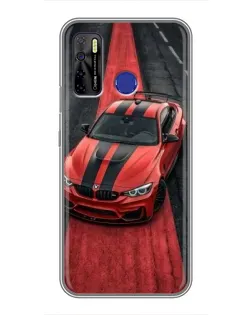 Чехол для TECNO Camon 15 Air с картинкой «BMW на красной дорожке»