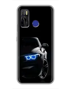 Чехол для TECNO Camon 15 Air с картинкой «BMW — ночной взгляд»