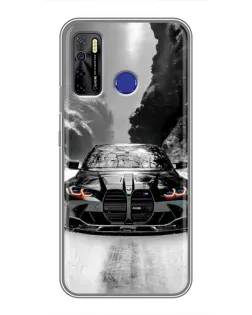 Чехол для TECNO Camon 15 Air с картинкой «BMW — акварельный дрифт»