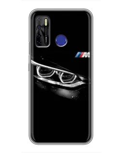 Чехол для TECNO Camon 15 Air с картинкой «BMW — взгляд тигра»