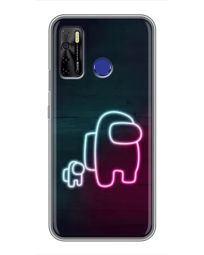 Чохол для TECNO Camon 15 Air з картинкою «Among Us неон-арт» Чохол для TECNO Camon 15 Air з картинкою «Among Us неон-арт»
