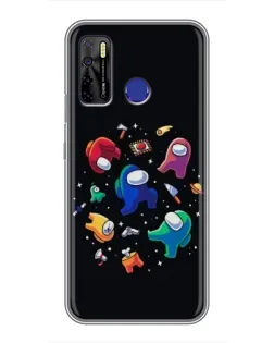Чохол для TECNO Camon 15 Air з картинкою «Among Us космос»