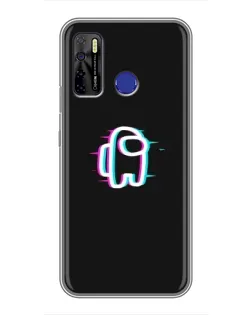 Чохол для TECNO Camon 15 Air з картинкою «Among Us неон»