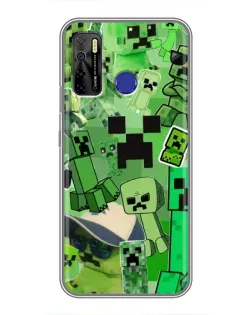 Чохол для TECNO Camon 15 Air з картинкою «Кріпери Minecraft»