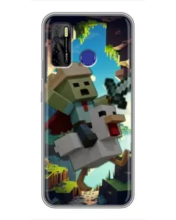 Чохол для TECNO Camon 15 Air з картинкою «Стів та гусь»