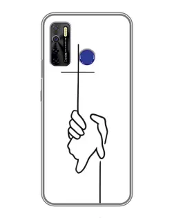 Чохол для TECNO Camon 15 Air з картинкою «Рука тримає»