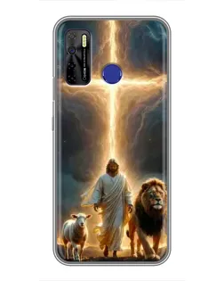 Чохол для TECNO Camon 15 Air з картинкою «Лев Юди та Світло»