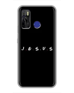 Чохол для TECNO Camon 15 Air з картинкою «Крапки віри J.E.S.U.S.»