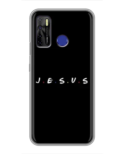 Чохол для TECNO Camon 15 Air з картинкою «Крапки віри J.E.S.U.S.»