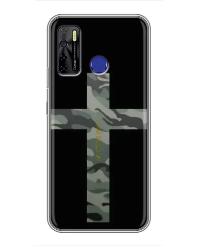 Чохол для TECNO Camon 15 Air з картинкою «Мілітарі Хрест»