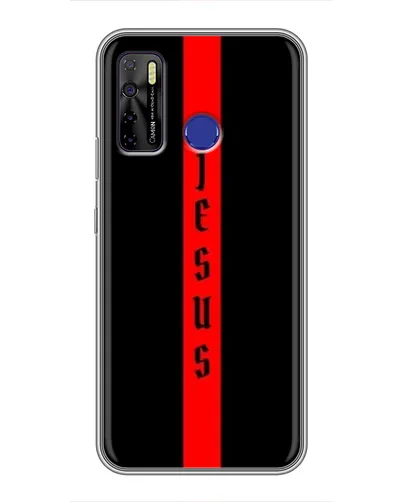 Чохол для TECNO Camon 15 Air з картинкою «Червона лінія віри»