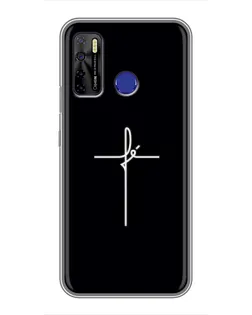 Чохол для TECNO Camon 15 Air з картинкою «Тонкий хрест»