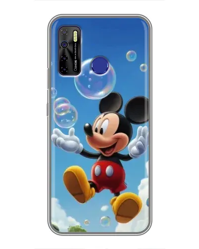 Чехол для TECNO Camon 15 Air с картинкой «Mickey и мыльные пузыри»