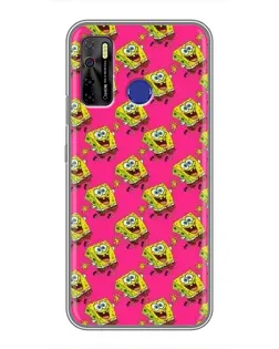 Чохол для TECNO Camon 15 Air з картинкою «Рожевий паттерн»