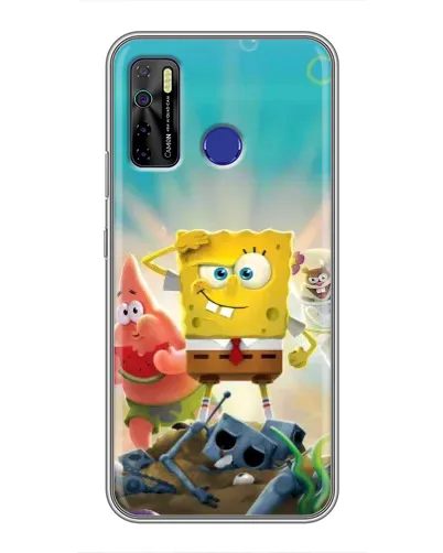 Чохол для TECNO Camon 15 Air з картинкою «Спанч Боб переможець» Чохол для TECNO Camon 15 Air з картинкою «Спанч Боб переможець»