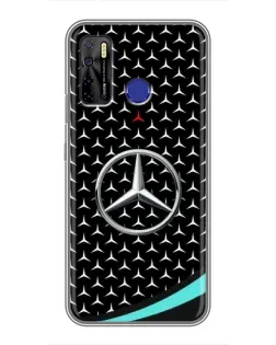 Чехол для TECNO Camon 15 Air с картинкой «Mercedes — бирюзовый акцент»