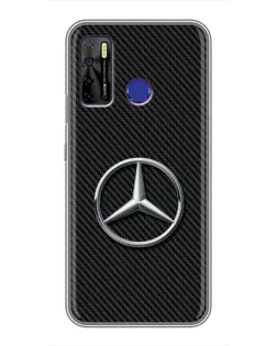 Чехол для TECNO Camon 15 Air с картинкой «Карбоновый Mercedes стиль»
