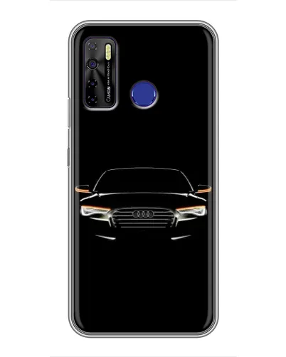 Чехол для TECNO Camon 15 Air с картинкой «Audi — ночной контур»