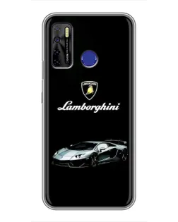 Чохол для TECNO Camon 15 Air з картинкою «Логотип Lamborghini класика»