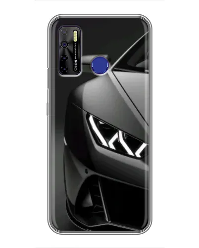 Чохол для TECNO Camon 15 Air з картинкою «Lamborghini фари деталізація»