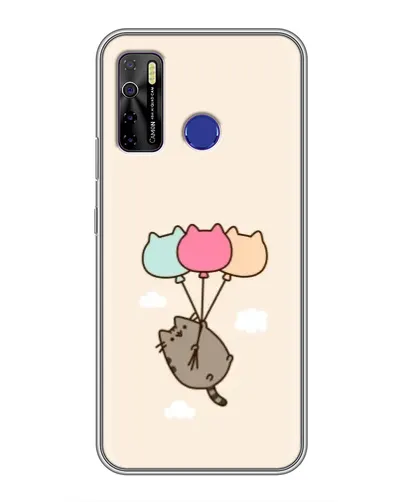 Чехол для TECNO Camon 15 Air с картинкой «Пушин на шариках»