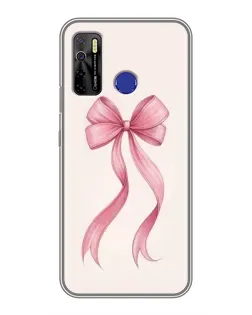 Чохол для TECNO Camon 15 Air з картинкою «Рожевий бант»